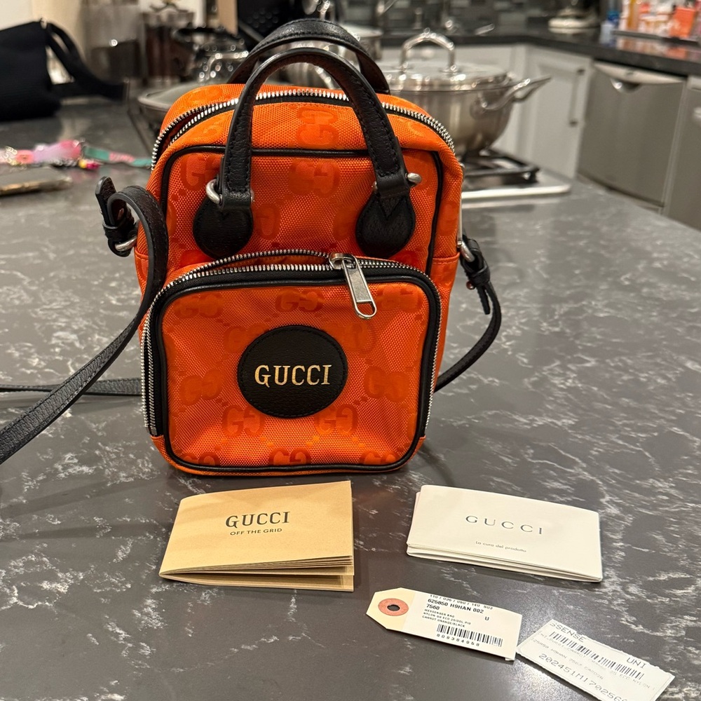 GUCCI Off The Grid Nylon Monogram Shoulder Bag